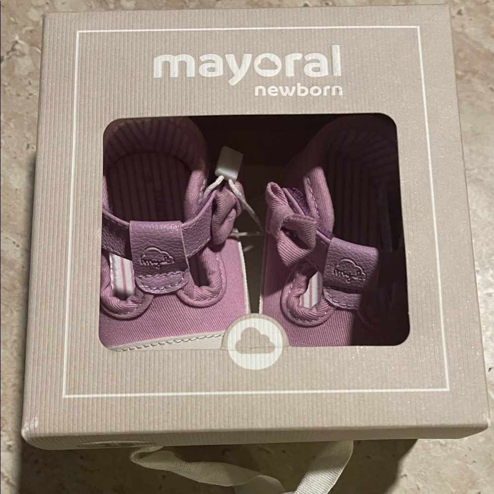 Mayoral Baby Shoes in Soft Lavender